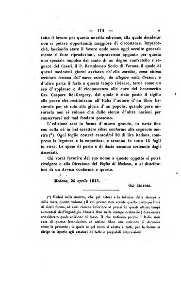 Il giornale letterario scientifico modenese raccolta periodica di produzioni scelte originali italiane e straniere inedite in Italia