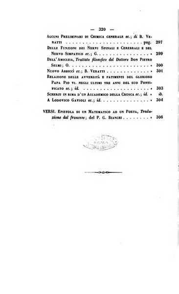 Il giornale letterario scientifico modenese raccolta periodica di produzioni scelte originali italiane e straniere inedite in Italia