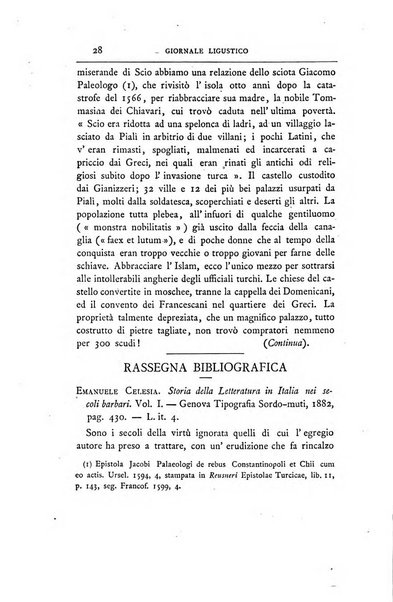 Giornale ligustico di archeologia, storia e letteratura