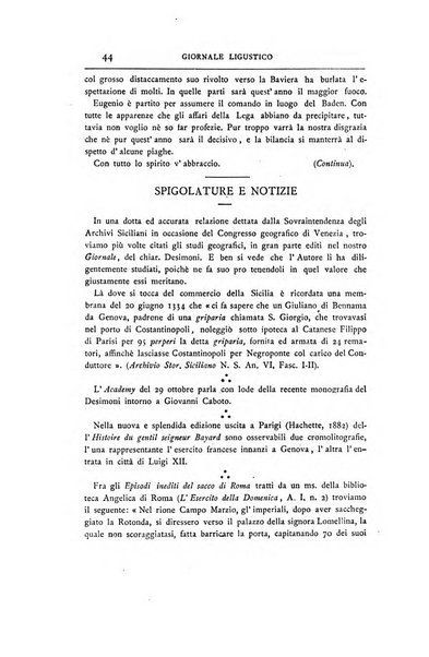 Giornale ligustico di archeologia, storia e letteratura