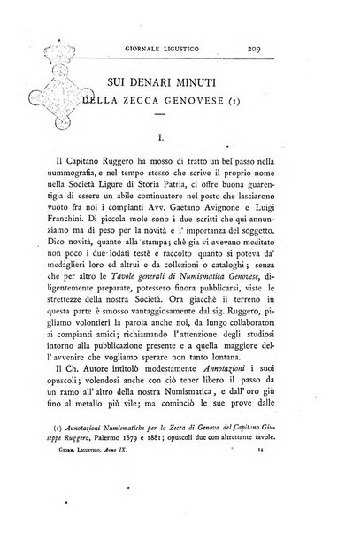 Giornale ligustico di archeologia, storia e letteratura