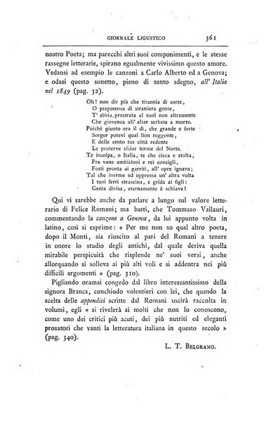 Giornale ligustico di archeologia, storia e letteratura