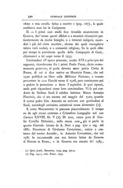 Giornale ligustico di archeologia, storia e letteratura