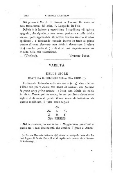 Giornale ligustico di archeologia, storia e letteratura