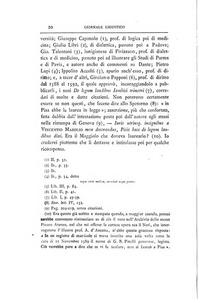 Giornale ligustico di archeologia, storia e letteratura