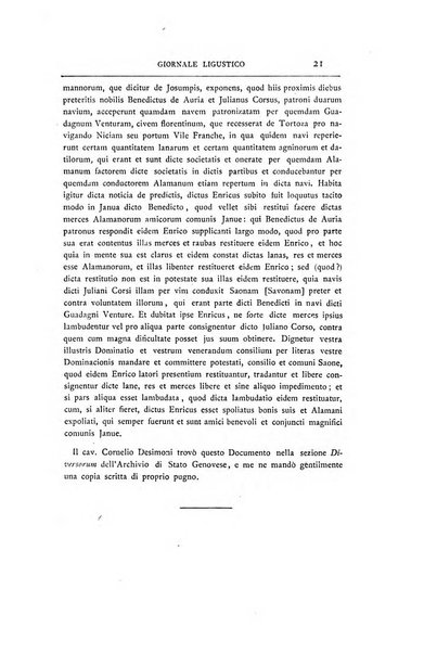 Giornale ligustico di archeologia, storia e letteratura