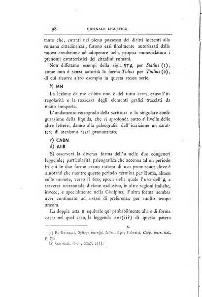 Giornale ligustico di archeologia, storia e letteratura