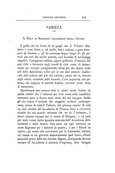 Giornale ligustico di archeologia, storia e letteratura