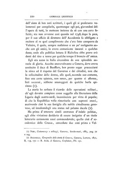 Giornale ligustico di archeologia, storia e letteratura