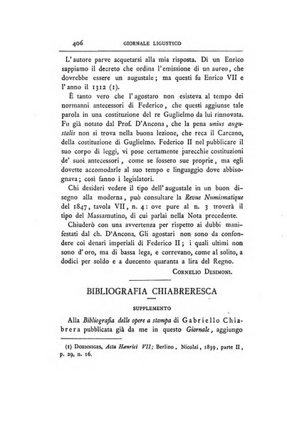 Giornale ligustico di archeologia, storia e letteratura