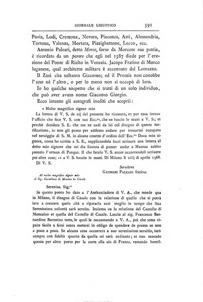 Giornale ligustico di archeologia, storia e letteratura