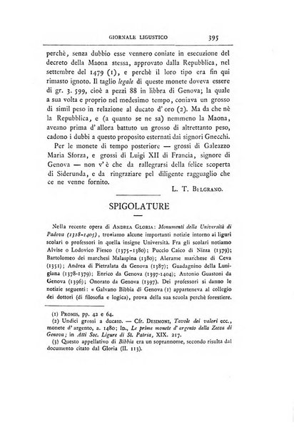 Giornale ligustico di archeologia, storia e letteratura