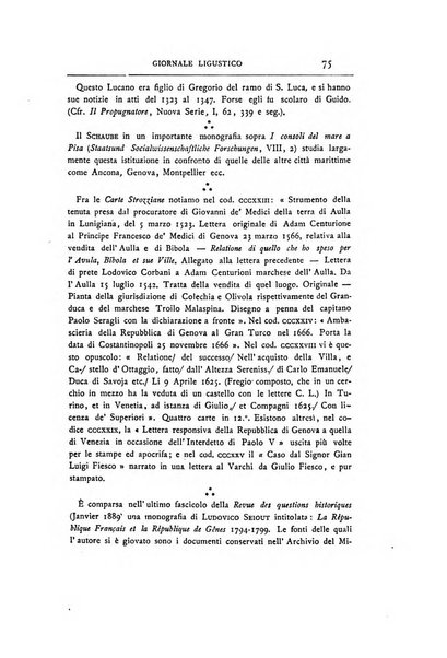 Giornale ligustico di archeologia, storia e letteratura