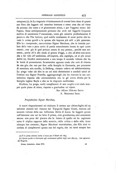 Giornale ligustico di archeologia, storia e letteratura