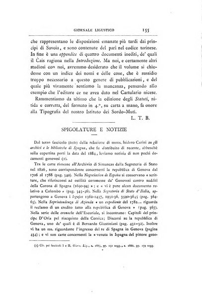 Giornale ligustico di archeologia, storia e letteratura