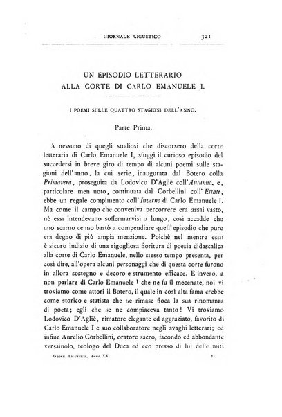 Giornale ligustico di archeologia, storia e letteratura