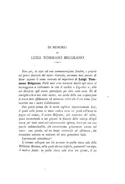 Giornale ligustico di archeologia, storia e letteratura