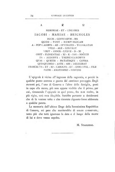 Giornale ligustico di archeologia, storia e letteratura