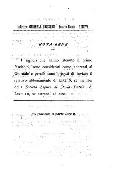 Giornale ligustico di archeologia, storia e letteratura