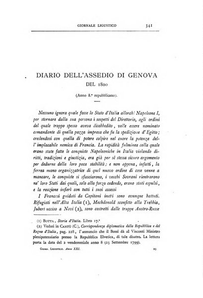 Giornale ligustico di archeologia, storia e letteratura