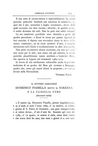 Giornale ligustico di archeologia, storia e letteratura