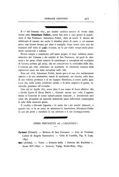 Giornale ligustico di archeologia, storia e letteratura