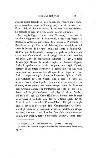 Giornale ligustico di archeologia, storia e letteratura