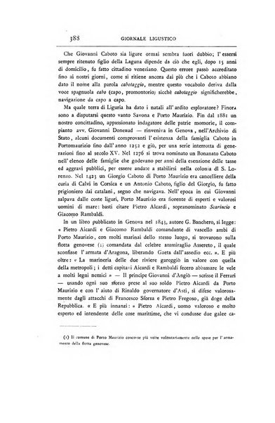 Giornale ligustico di archeologia, storia e letteratura