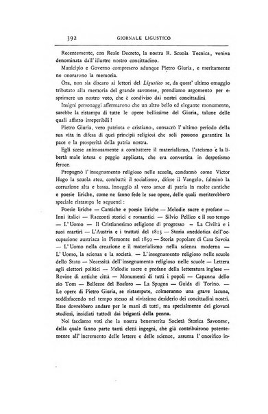 Giornale ligustico di archeologia, storia e letteratura