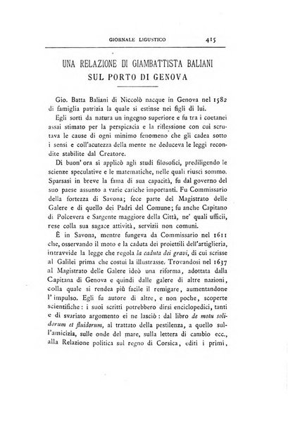 Giornale ligustico di archeologia, storia e letteratura