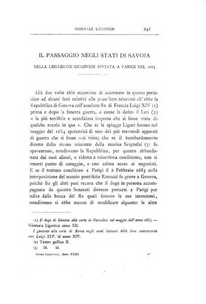 Giornale ligustico di archeologia, storia e letteratura