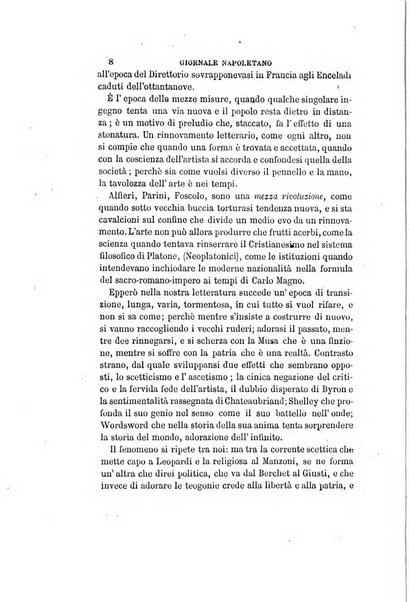 Giornale napoletano di filosofia e lettere, scienze morali e politiche