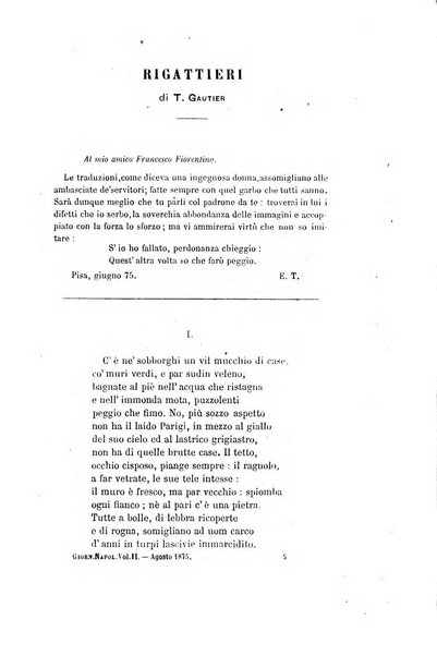 Giornale napoletano di filosofia e lettere, scienze morali e politiche