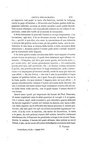 Giornale napoletano di filosofia e lettere, scienze morali e politiche