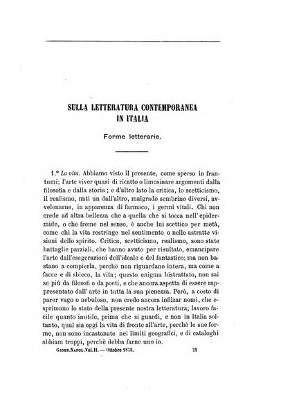 Giornale napoletano di filosofia e lettere, scienze morali e politiche