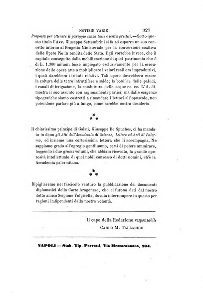 Giornale napoletano di filosofia e lettere, scienze morali e politiche