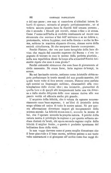 Giornale napoletano di filosofia e lettere, scienze morali e politiche