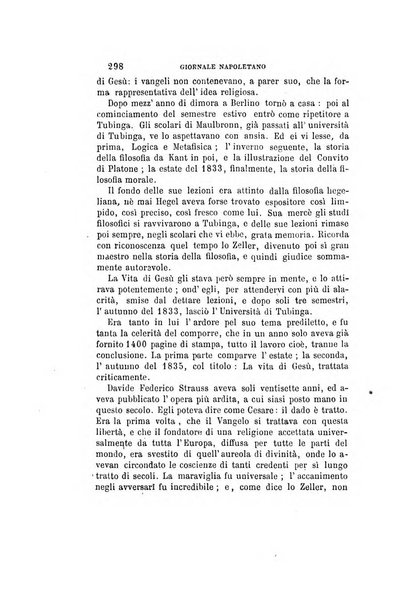 Giornale napoletano di filosofia e lettere, scienze morali e politiche