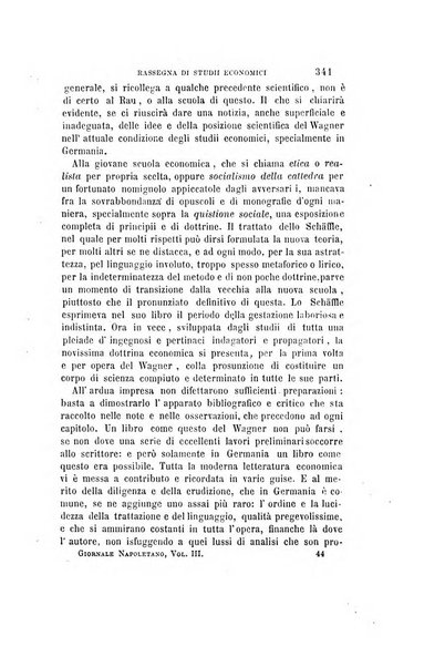 Giornale napoletano di filosofia e lettere, scienze morali e politiche