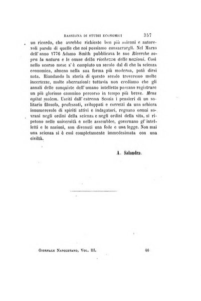 Giornale napoletano di filosofia e lettere, scienze morali e politiche