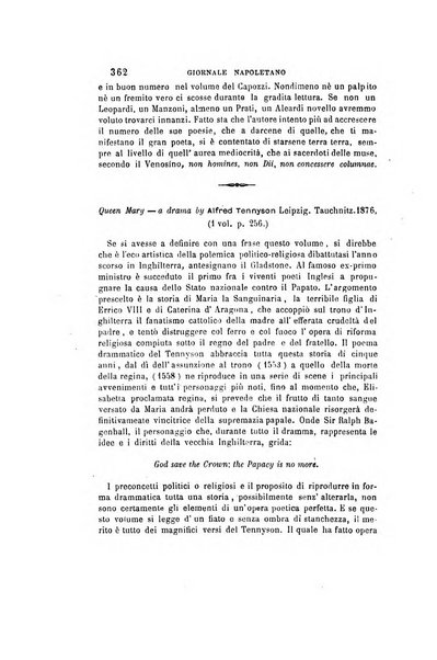 Giornale napoletano di filosofia e lettere, scienze morali e politiche