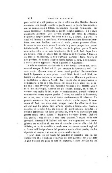 Giornale napoletano di filosofia e lettere, scienze morali e politiche