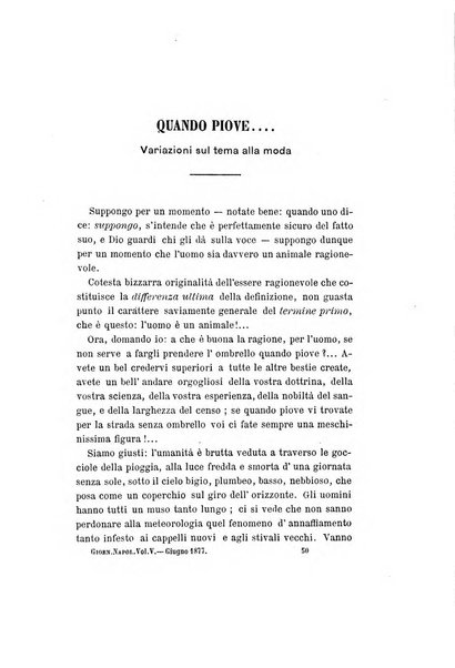 Giornale napoletano di filosofia e lettere, scienze morali e politiche