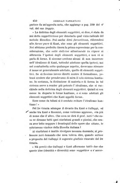 Giornale napoletano di filosofia e lettere, scienze morali e politiche