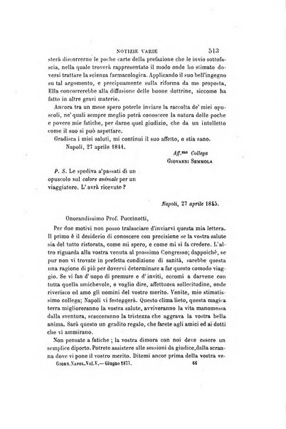 Giornale napoletano di filosofia e lettere, scienze morali e politiche