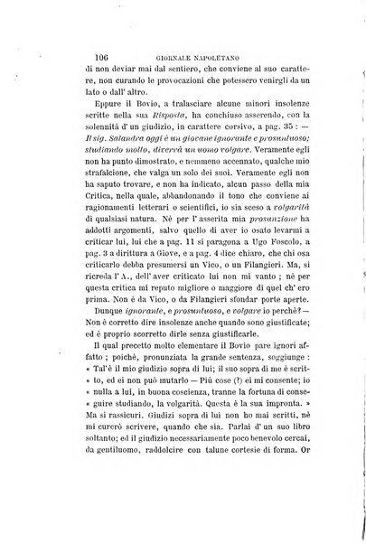 Giornale napoletano di filosofia e lettere, scienze morali e politiche