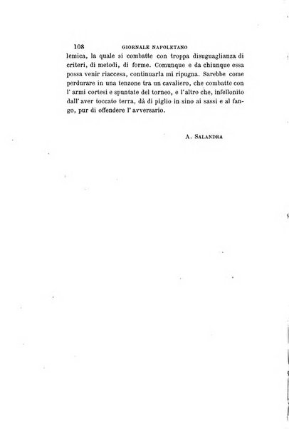 Giornale napoletano di filosofia e lettere, scienze morali e politiche