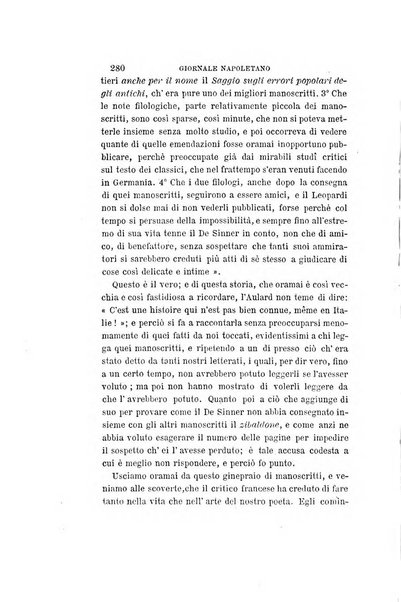 Giornale napoletano di filosofia e lettere, scienze morali e politiche