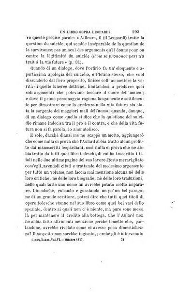 Giornale napoletano di filosofia e lettere, scienze morali e politiche