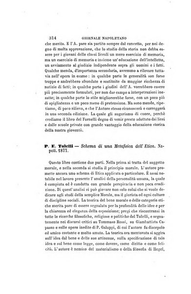 Giornale napoletano di filosofia e lettere, scienze morali e politiche